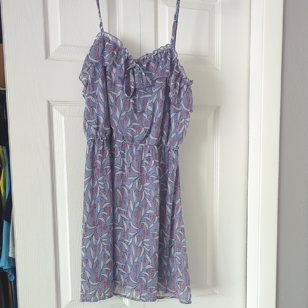 Mossimo Supply Co. Blue and Pink Mini Dress